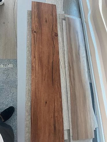 tebii yolka: Vinil döşəmə paneli – taxta teksturalı, isti qəhvəyi rəng - Material — 4