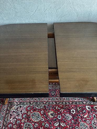 malaziya stolu: Qonaq masası, İşlənmiş, Açılan, Taxta, Oval masa — 2