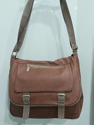 Qadın/Unisex çiyin çantası - Material: süni dəri teksturalı, yumşaq