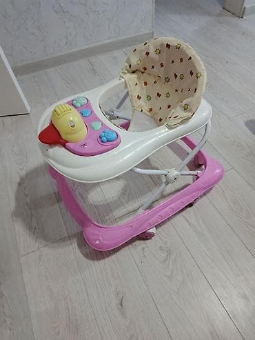 детские каляски: Uşaq gəzdirəni (walker) - Rəng: çəhrayı-altlıq, ağ üst hissə - — 5