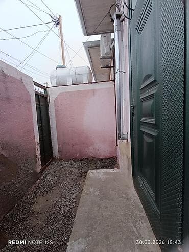 qaraj satılır: 1 otaqlı həyət evi - Plan: 1 otaq + mətbəx + dəhliz + sanitar qovşağı — 2