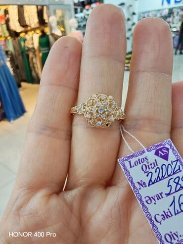 qızılların qiyməti: Üzük, Sarı qızıl, 585 Əyar — 3