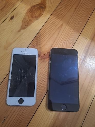 ikinci el telefon satış: IPhone 5s, Qızılı, Qırıq — 8