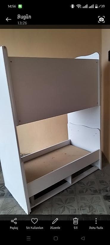 qız üçün yataqlar: Oğlan və qız üçün, Dördbucaq, Beşik, Dəstsiz, Matrassız, Yellənmə mexanizmsiz — 2