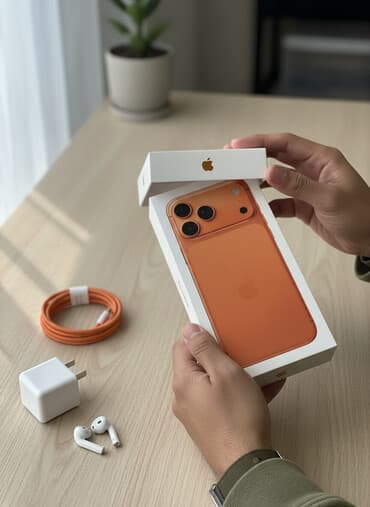 IPhone 17 Pro Max, Narıncı, Zəmanət, Simsiz şarj, Face ID lalafo.az -da IPhone 17 Pro Max, Narıncı, Zəmanət, Simsiz şarj, Face ID