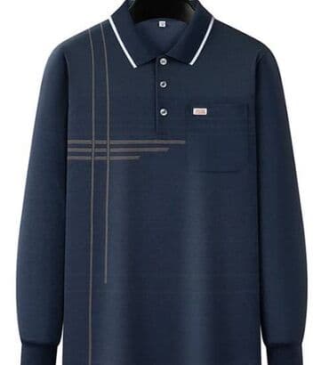 Köynəklər: Uzunqol pambıq polo. ✅Kişilər üçün uzunqol pambıq polo köynək — 1