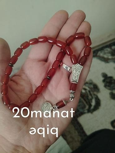 Məhsul: Təsbeh kolleksiyası - Əqiq təsbeh – çoxrəngli (yaşıl-qırmızı — 2