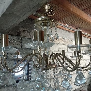 ritual şamlar: Çılçıraq, 10 və daha çox lampa, Şüşə — 1