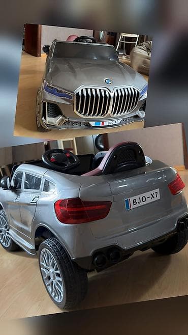 Uşaq üçün elektrikli minik maşını (BJQ-X7) - Rəng: boz/metalik - — 1