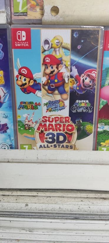 Nintendo switch üçün super mario 3d all stars oyun diski. Tam
