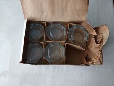 sovetin qablari: Stəkanlar, Şüşə, 6 ədədli dəst, Türkiyə — 2