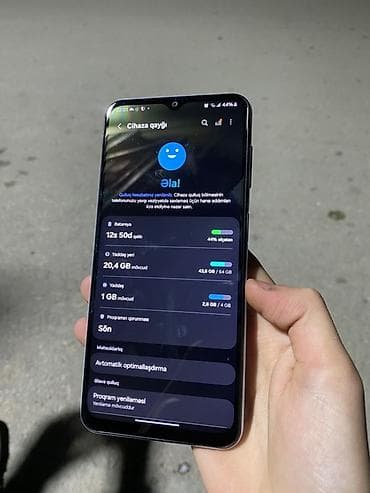 samsung 4: Samsung Galaxy A13, 64 GB, rəng - Göy, Barmaq izi — 8