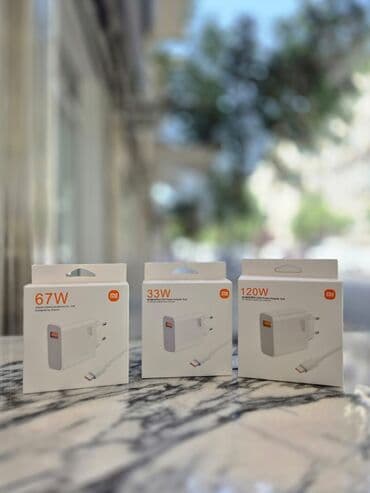 type c usb qiymeti: Adapter Xiaomi, 67 Vt, Yeni — 1