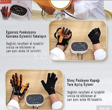 Rehabilitasiya Robot Əlcəyi 3 məşq rejimi təklif edir, LCD sensor — 2