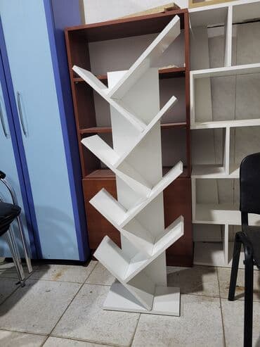 esyalari duzmek ucun yer: Kitab refi . Yenidir . ✅️ parlaq Ağ reng . keyfiiyetli materyaldan — 2