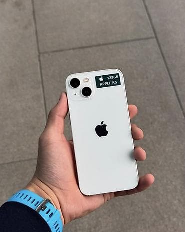 IPhone 13, 128 GB, Ağ, Zəmanət, Kredit, Simsiz şarj