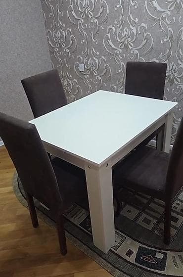 кухонные стулья: Masa +4stul Desti 160 azn satilir‼️unvan ehmedli ykod3099 sekine — 1