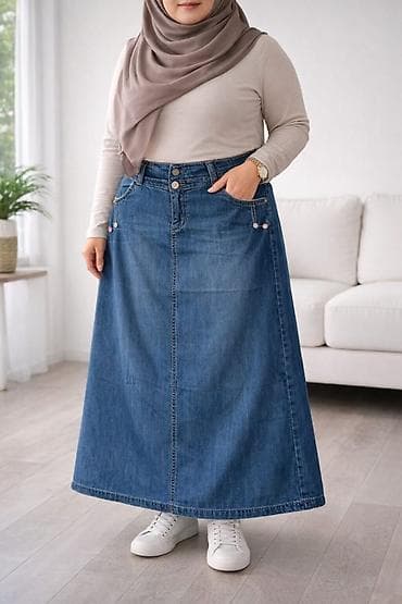 meqa maks: Maksi Ətək, Cins, 4XL — 1