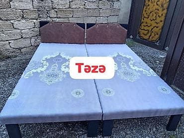 başdan hicama: Təzə çarpayılar. 1 nəfərlik çarpayılar 60 manat 2 nəfərlik taxt 110 — 1