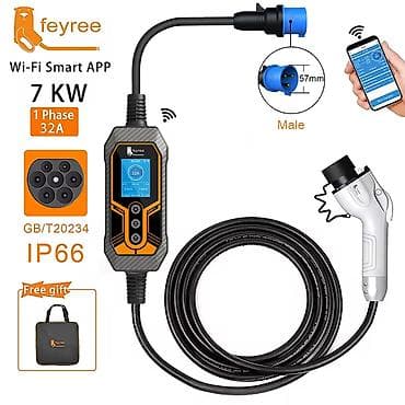 Feyree 7kw GB/T avtomobil şarj cihazı 🔋 Avtomobilinizi təhlükəsiz və — 1