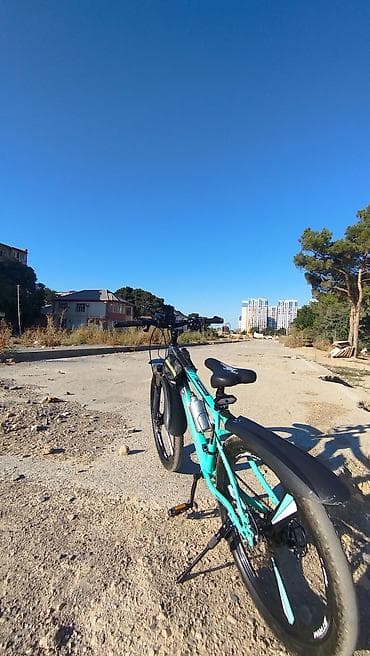 cube velo: Dağ/şəhər tipli velosiped – Velo brendi, yaşıl-qara rəngdə - Güclü — 3