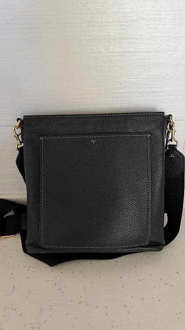 Aksesuarlar və tüninq: Qara çiyin/çapraz asma çantası Tory Burch - Material: xırda teksturalı — 2