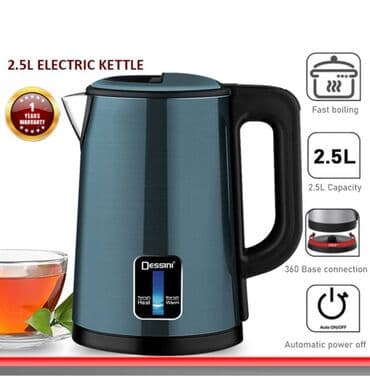 irwad electronics: Elektrik çaydan Dessini, 2.1 - 2.5 l, Yeni, Rayonlara çatdırılma, Ünvandan götürmə, Pulsuz çatdırılma — 7