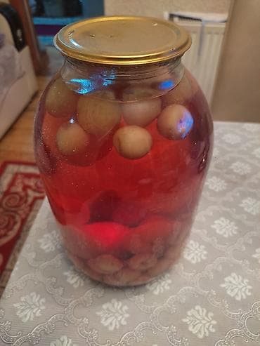 biber qazı: Kampot 15 manat turşular 10 manat armud və bibər turşusu — 4