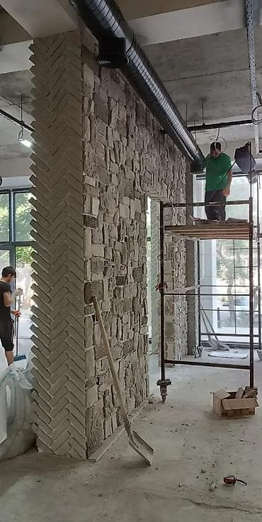 Балконы: Dekorativ daş və kərpic üzlük işləri – satışı və vurulması dasların — 10