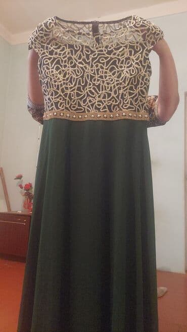 toy ucun tulumlar: Zərif ziyafət donu - Rəng: tünd yaşıl ətək hissəsi, qara tor üzərində — 3