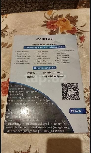 array informatika: Kitab tam yenidir,heç istifadə olunmayıb. Ünvan içərişəhər metrosu — 2