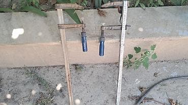 mengene satilir: Metall sıxaclar (F-clamp/Barmaq sıxac) dəsti - Növ: vintli F-tip — 2