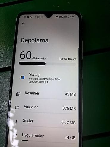 sentir: Redmi A5, 128 GB, rəng - Qızılı, Sensor, Barmaq izi, Simsiz şarj — 3