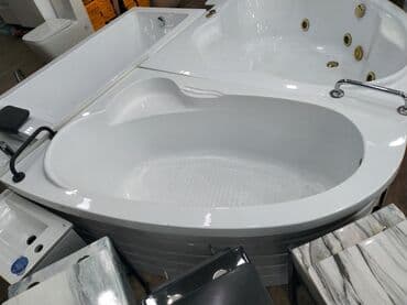 uşaq üçün vanna: Ağ rəngli, oval formalı, daxili masaj funksiyası olan vanna. Rahat — 1