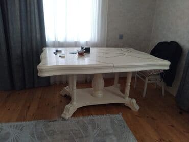 Opel: Гостиный стол, Б/у, Раскладной, Прямоугольный стол — 1