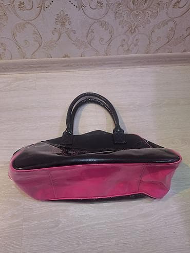 İdman alətləri: Qara-çəhrayı “XOXO” çantası - Model: qoltuqaltı/handbag tipli, iki — 4