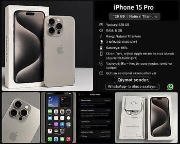 IPhone 15 Pro, 128 GB, Natural Titanium