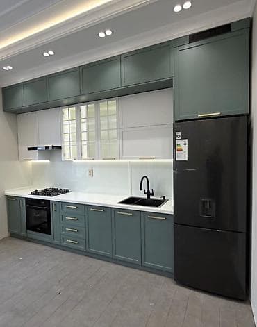 mdf metbex mebelleri: Mətbəx mebeli – tam dəst, müasir dizayn - Ölçü: xətti planlama — 1