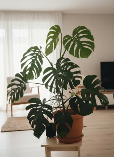 gubrə: Monstera deliciosa (Swiss cheese plant) – böyük, dekorativ otaq — 2