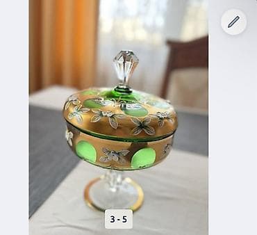 tom xrustal qablar qiymetleri: Klassik üslubda kristal şüşə dəst - 5 ədəd konyak qədəhi: Enli kasa — 3