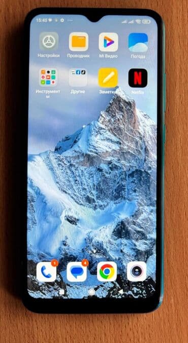 telefon android: Redmi 9A, 32 GB, rəng - Yaşıl, Sensor — 1