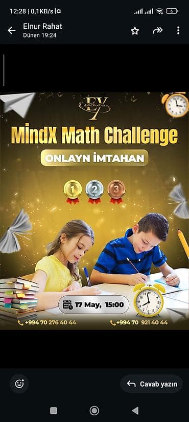 мсо 1 по природе 5 класс азербайджан: MindX Math Challenge – Riyaziyyat Olimpiadası 🧠 Riyaziyyatı sevən — 2