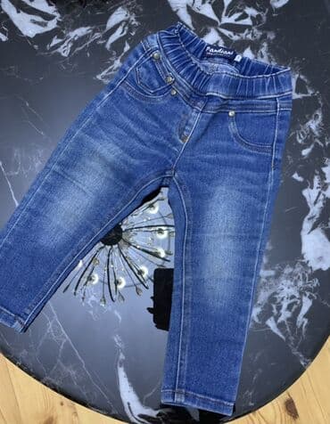 Cins şalvar, Uniseks, 1 - 2 yaş, Panda kids