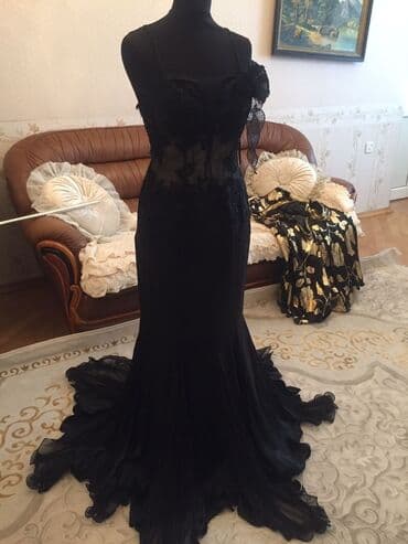 nişan dekor: Palto, 6XL, rəng - Qara — 7