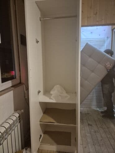 Pufiklər: Açılan, 2 qapılı Düz dolab, Qarderob, paltar dolabı — 2