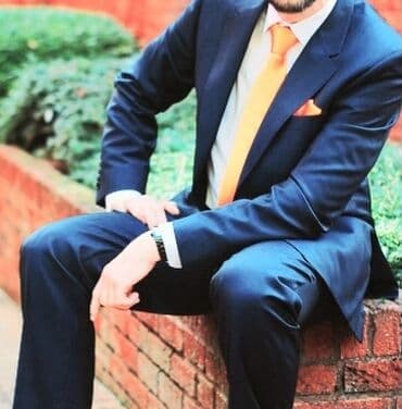 nişan xoncaları bəzədilməsi: Qalstuk, rəng - Narıncı — 1