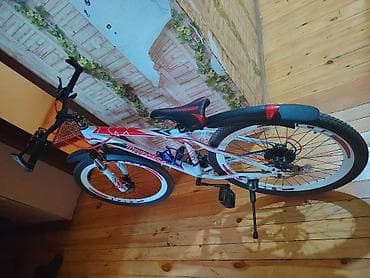 mini velosiped: Velosiped – MTB tipli, ağ/qırmızı dizayn Xüsusiyyətlər: - Çərçivə — 2