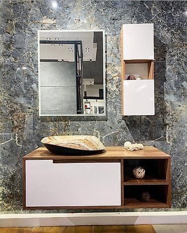 ucuz dolab: Hamam mebeli və güzgü dəstləri – müasir dizayn, fərdi ölçü və — 4