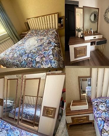 matras satilir: Yataq dəsti satılır – 1200 ₼. Dəstə daxildir: - İki nəfərlik çarpayı — 1