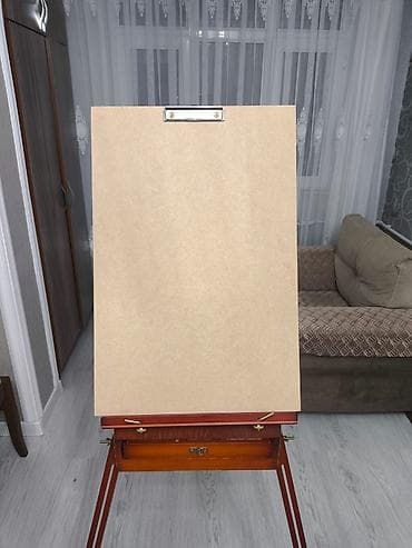 lövhə yazı: Taşınabilən rəssam molberti və boyaq çantası-kofresi - Material: ağac — 4